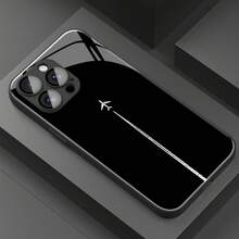 Full Coverage Waterproof And Drop-Resistant Glass Protective Phone Case For IPhone Models 17 Air 16/17 Air 16Pro/17 Air 16Promax/17 Air 16Plus/15/15Plus/15Pro/15Promax, 14/14Plus/14Pro/14Promax, 13/13Pro/13Promax, 12/12Pro/12Promax, 11/11Pro/11Promax, 7/8Plus, Phone Accessories. - màu đen - Xem 3