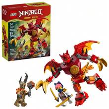 LEGO 乐高®幻影忍者®凯的巨龙机甲战斗套装拼搭玩具，适合6岁及以上男孩、女孩和儿童 - 可摆造型的巨龙模型和3个角色人仔，适合角色扮演游戏 - 生日礼物之选 - 71851 - 71851 - 查看 1