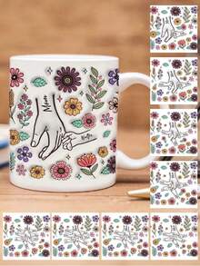 母亲节定制名字马克杯，个性化名字咖啡杯，个性化花朵马克杯，个性化文字周年纪念马克杯，妇女节独特礼物，乔迁礼物，情人节礼物，周年纪念礼物，母亲节礼物，送给妈妈、奶奶的理想礼物，送给妻子的独特礼物，感恩节礼物，圣诞节礼物，送给母亲的完美礼物，送给她的个性化礼物，多功能，可调节，可重复使用，装饰性强，易于清洁，可爱，舒适，时尚，精美，高品质，现代，色彩丰富，可定制，个性化，独特，送给他的理想礼物，送给她的理想礼物，送给她、女朋友、爸爸、男朋友、家人、妈妈、朋友、儿子、女儿，厨房，餐厅，浴室，客厅，卧室，学校，办公室，茶水间房间、家居、花园、早午餐准备、厨房必备品 - 款式9 - 查看 9