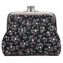 Cute Floral Buckle Coin Purses Vintage Pouch Kiss-Lock Change Purse Wallets… - 02 - View 2
