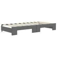 vidaXL Lámpara de día con gigoña y tiroirs sin matelas 90x190 cm - Gris - Ver 8