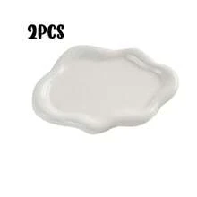 日式极简主义ins风多巴胺爱心花云不规则创意首饰托盘，耳环项链收纳盘，首饰摄影家居装饰首饰盒，花卉首饰盒，装饰展示及摄影道具首饰盒，首饰盒，女士及女孩首饰收纳盒，首饰架，情人节，粉色，爱心，节日礼物