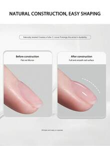 XEIJAYI 1pc 100ml Clear Building Nail Gel Nail Polish For Strengthener Gel Extension Gel Base Coat In A Bottle Soak Off UV LED Gel Nail - Clear - View 4