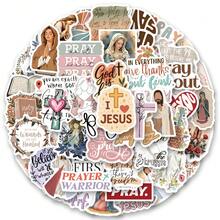 60张祈祷板乙烯基贴纸，美观实用，适用于剪贴簿、日记本、保险杠、滑板、水瓶、头盔、水杯、汽车贴纸等。 - 彩色 - 查看 9