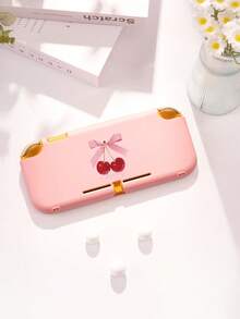 1个简约纯色樱桃图案保护壳，兼容Switch 2 (2025)、Switch 2/Switch NS/Switch OLED/Lite，Switch游戏机配件，全套，含收纳袋，Switch玩家的最佳礼物 - 彩色 - 查看 8