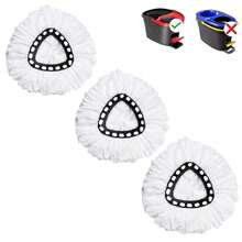 Mop Replace Head, Spin Mop Replacement Head Easywring 1-Tank System, Easy Cleaning, Microfiber, Machine Washable (3 Pack) - Gói 3 - Xem 1