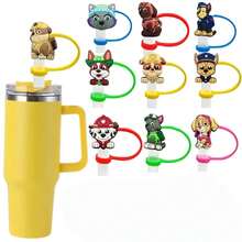 2 nắp đậy ống hút cốc hình Paw Patrol, phù hợp với cốc 40/30oz, có thể tái sử dụng, màu sắc ngẫu nhiên dễ thương, nắp bảo vệ di động, nắp chống bụi cho ống hút, không tiếp xúc với thực phẩm! - Nhiều màu - Xem 4