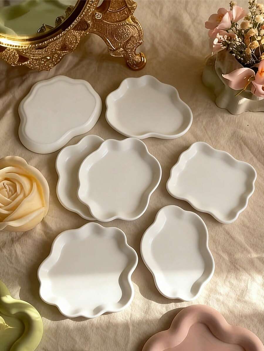 石膏水泥盘装饰硅胶模具，水晶滴胶DIY储物托盘垫模具