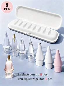 6支升级版Apple Pencil笔尖,兼容Apple Pencil第一代/第二代,USB-C接口,iPad Pro,细笔尖,精准操控,耐用金属笔尖,圣诞节、送给家人、朋友、生日、节日的最佳礼物 - 彩色 - 查看 17