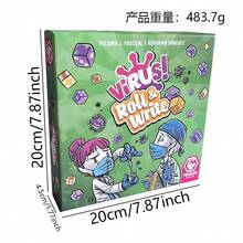 Virus! Trò chơi Cuộn & Ghi Chép - Trò chơi gia đình vui nhộn trên bàn, bao gồm thẻ Vắc-xin và Giãn cách xã hội, trò chơi bài gia đình thú vị dành cho 2-6 người chơi, đêm tiệc nhanh chóng và giải trí! Trò chơi chiến lược dành cho gia đình và người lớn, tính cạnh tranh cao và vui nhộn, vật liệu trên giấy, thẻ kiểu bàn, trò chơi bài vui vẻ cho đêm tụ họp gia đình, bạn bè và các cặp đôi, trò chơi tiệc tùng, bộ bài trò chơi gia đình vui nhộn trên bàn, trò chơi bài hấp dẫn và giải trí. - Nhiều màu - Xem 4