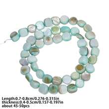 7-8mm Natural Colorful Shell Beads Asymmetric Shell Beads For Jewelry Making DIY Bracelet Necklace Accessories - Beads - View 25