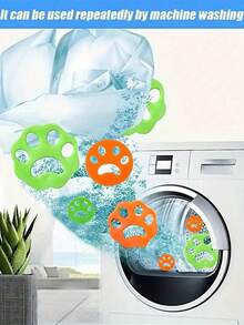 Bộ 10 miếng silicon tái sử dụng để loại bỏ lông thú cưng, dễ dàng làm sạch quần áo và loại bỏ lông thú cưng. Dụng cụ loại bỏ xơ vải lông thú cưng tái sử dụng, dụng cụ làm sạch lông thú cưng trong nhà có thể giặt được, chất liệu silicon, dụng cụ thu gom xơ vải tái sử dụng cho máy giặt, dễ dàng làm sạch xơ vải và sợi chỉ trong máy giặt và máy sấy. - Nhiều màu - Xem 2