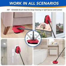 2 Pack Scrub Brush Head Compatible With O Cedar EasyWring 1-Tank System – Heavy-Duty Hard Bristles Scrubber For Deep Cleaning Tile, Kitchen, Grout & Deck - Bàn chải chà - 1 bình - 2 cái - Xem 5