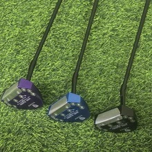 PT03 Nine Elenev Golf Putter, CNC Milled 6061 Aviation Aluminum, Plasma Anodized, Self-Balanced Face And Alloy Counterweight Screws, Zero Torque. Black/Purple/Blue, Single Putter Head