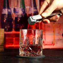 Whiskey Stones Gift Set - Whiskey Glass Set Of 2 - Granite Chilling Whiskey Rocks - Scotch Bourbon Box Set -Father's Day Birthday Gifts For Men Drinking Gift For Dad Him Husband Party Holiday Present LQ02W - 直筒玻璃杯+花崗岩 - 查看 8
