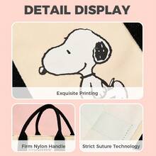 Miniso Snoopy Summer Travel Series Handbag (Beige) - Yellow - View 12