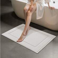 Utopia Towels Cotton Banded Rug, Bath Mats, Not A Bathroom Rug, 20 By 31 Inches, 100% Ring Spun Cotton, Highly Absorbent Shower Bathroom Floor Mat, White - White - View 12
