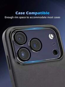2pcs - Transparent Camera Lens Protector Film Compatible With IPhone 17 Pro Max 6.9 Inch, Compatible With IPhone Lens Protective Case, Full Coverage, 9H Hardness Anti-Scratch, High-Definition Clear Tempered Glass Camera Accessories, Suitable For Phone Case [No Impact On Night Photography], Valentine's Day Gift. - Clear - View 6
