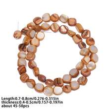 7-8mm Natural Colorful Shell Beads Asymmetric Shell Beads For Jewelry Making DIY Bracelet Necklace Accessories - Beads - View 9