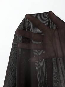 Set de 3 trajes de baño de unicolor sin espalda para vacaciones en la playa de verano para mujeres - Negro - Ver 7