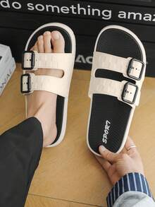 Sandalias y chanclas deportivas y para exteriores para hombres - Blanco - Ver 5