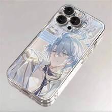 Anime Bishonen 'I'm Not Cold Just Selective' Phone Case For  14/15/16 - Shockproof Cover, Sleek Black White Gold Graphic Design - Multicolor - Ver 4