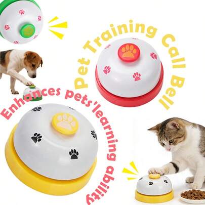 1pc Pet Training Bell, Suitable For Cats/Dogs To Develop Cognitive Ability, Used For Potty Training, Outdoor Defecation Communication, Pet Training Interactive Toy, Enhance Pet Learning Ability