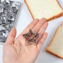 30pcs Stainless Steel Cookie Cutter Set - Heart, Flower, Star, And Geometric Shapes, Perfect For Baking And Holiday Decorations, Ideal For Christmas And Valentine'S Day, Baking Essentials|Decorative Cutter|Durable Cutter - 銀色 - 查看 5