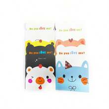 20本/包 便携式笔记本，可爱笔记本，日记本，方格纸，迷你卡通学生笔记本，方格笔记本，日记本，礼物，文具，学习用品，办公及学习用品，礼品（款式随机） - 彩色 - 查看 7