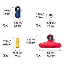 OXO Good Grips Collection Clip para bolsa, juego de 9 piezas, surtido(Juego de 9 piezas) - Multicolor - Ver 3