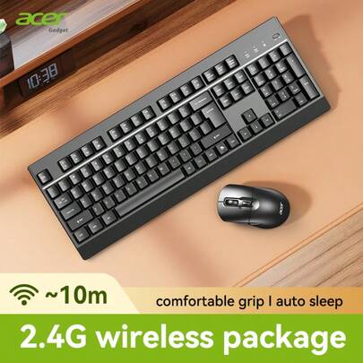 Acer 【官方正品】宏碁 OCC318 简约稳定无线键鼠套装，轻巧时尚键盘 + 低噪音鼠标，灵敏操控，持久续航，兼容多款笔记本电脑和台式电脑