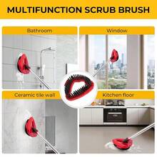 Scrub Brush For O Cedar EasyWring 1 Tank System, Scrubber Mop Head Replacements, Hard Bristle Cleaning Brush For Shower Floor, Tub, Kitchen(Not Fit RinseClean 2-Tank) - 紅色 - 查看 6