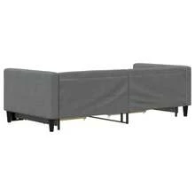 vidaXL Lámpara de día con gigoña y tiroirs sin matelas 90x190 cm - Gris - Ver 5