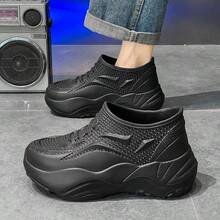 Waterproof Anti-Slip Soft Bottom Chef Shoes, Fashionable Comfortable Catering Shoes - Black - View 8