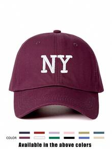 1顶3D刺绣纽约棒球帽，可调节户外防晒休闲帽，适合春季、秋季、旅行、海滩，Y2K风格，青少年款 - 棒球帽 - 查看 30