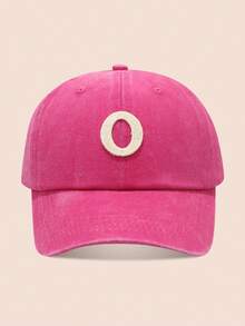 1顶紫红色儿童棒球帽，印有26个字母，水洗棒球帽，适合男婴女婴，适合户外日常佩戴，防晒 - 水溶-玫紅水洗棒球 - 查看 81