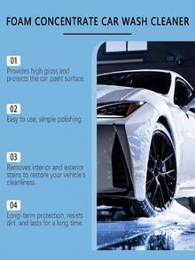 rayhong 洗车液，泡沫洗车液清洁剂，汽车漆面护理去污保养清洁液 - 彩色 - 查看 6