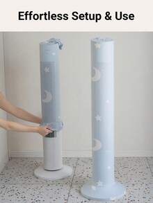 1 pieza Funda de tela de seda de leche con diseño de estampado de luna y estrellas - Alta elasticidad, apariencia fresca duradera, protección de cobertura total de 360°, proporciona protección contra el polvo durante todo el año, adecuada para el hogar y la oficina, lavable a máquina, a prueba de polvo en invierno, Día de la Mujer, artículos esenciales de viaje, recuerdos de boda, Y2k, dormitorio, accesorios de coche para mujeres, decoración de cocina - Multicolor - Ver 5