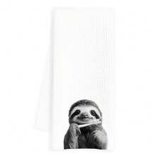Funny Sloth Hand Towels For Bathroom, Cute Sloth Bathroom Washroom Decor, Sloths Gifts For Women, 16x24 Inch - 懶惰 - 查看 1