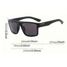 5pcs Men's Fashion Sports Combination 2025 New Cycling Eyeglasses Retro Coated High-End Outdoor Sports Colorful Polarized Metal Hinge Suitable For Driving, Daily Outing, Party, Beach, Versatile - Black - View 6