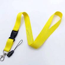 Einfarbiges Polyester Schlüsselband, Mehrfarbiges Studenten Ausweis/Arbeitsausweis abnehmbares Clip Band - Einheitsgröße - Übersicht 11