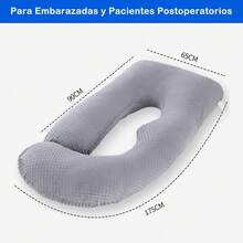 mhjEMAGIE Almohada Embarazo - Almohada para Embarazada Cómodos y Transpirables Almohada de Embarazo con Forro de Felpa de Bolitas Almohada Corporal para Embarazadas Regalo para Maternidad Mujeressleeping Bags - 219321031 - Ver 7