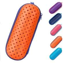 Estuche para Gafas de Natación, Swim Case For Swimming Goggles, Sunglasses con Cremallera, Liviano y Transpirable, Accesorio de Natación, para Playa y Piscina(Naranja) - Multicolor - Ver 1
