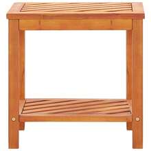 vidaXL Table d'appoint Bois d'acacia massive 45 x 33 x 45 cm - Castano - Visualizzare 1