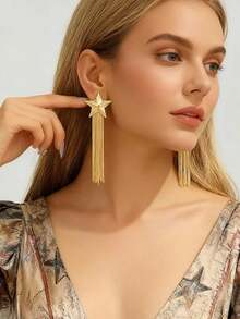 Tsnamer Long Dangling Butterfly Fringe Earrings For Women Venus Jewelry Gift - Earrings - View 2
