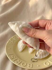 1. 逼真食物饺子减压玩具，逼真子弹挤压玩具，子弹减压玩具，饺子钥匙扣，最佳办公室放松玩具 - 彩色 - 查看 9