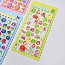 1张精美家庭浮雕水晶贴纸，卡通奖励贴纸，手机装饰贴纸，冰箱装饰贴纸 - 彩色 - 查看 5