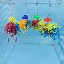 1个/2个装鹦鹉玩具咀嚼铃铛球，适合小型鹦鹉、玄凤鹦鹉、凤头鹦鹉、金刚鹦鹉