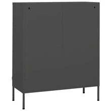 vidaXL Mobile da soggiorno Antracite 80x35x101,5 cm Acciaio - Grigio - Visualizzare 5
