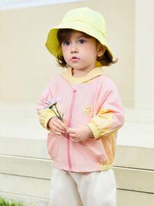 Balabala 女童连帽外套，男女通用休闲春季外套 2026 - 粉紅 - 查看 2